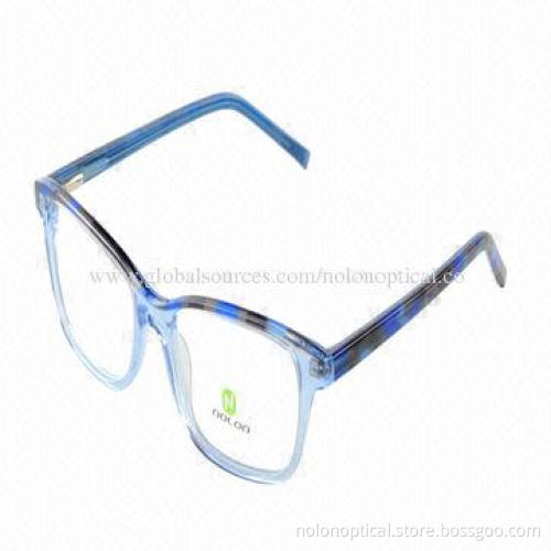 2014 Latest Spring Hinge Acetate Optical Eyeglasses Frame, Customized Logos Available